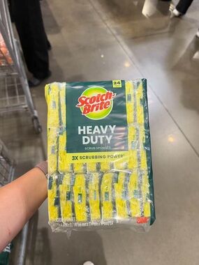 Scotch-Brite Heavy Duty Scrub Sponges, Individually Wrapped 24 Ct.
